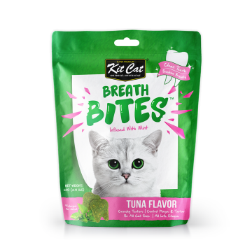Kit Cat Treat Breath Bites Infused w/Mint Tuna 60g x4